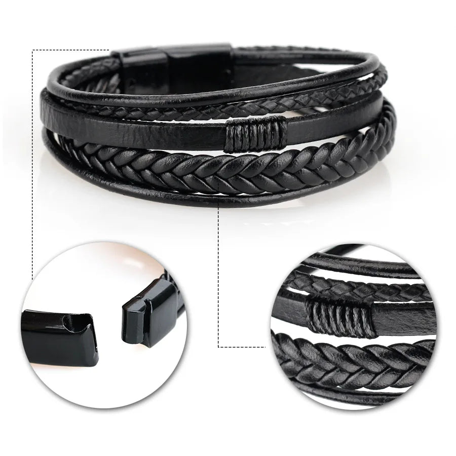 Bracelete Trandy Leather Couro