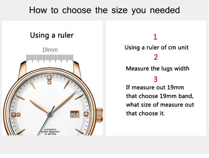 Embossed Leather Watch Strap with Box Watch Band Butterfly Clasp Bracelet 18mm 20mm 22mm 24mm Wrist Band Watch Accessories