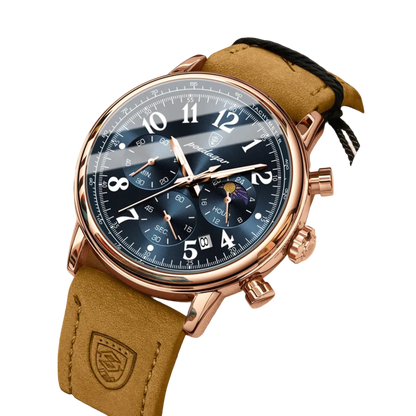 London Watch 41mm Couro