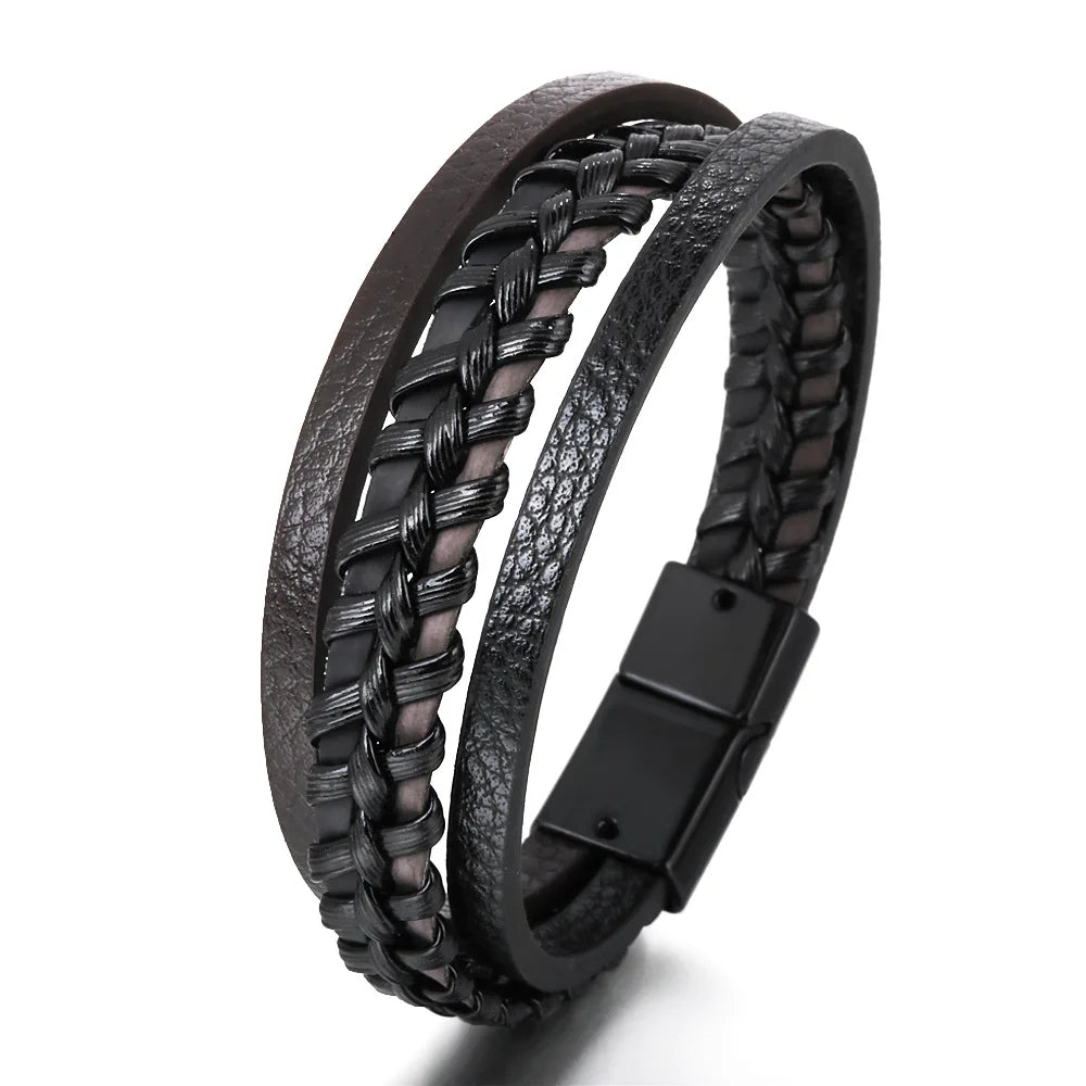 Bracelete Trandy Leather Couro