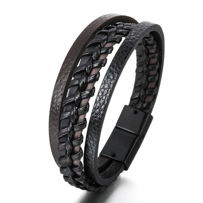 Bracelete Trandy Leather Couro