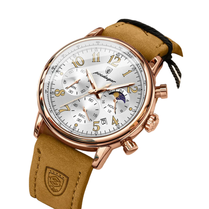 London Watch 41mm Couro