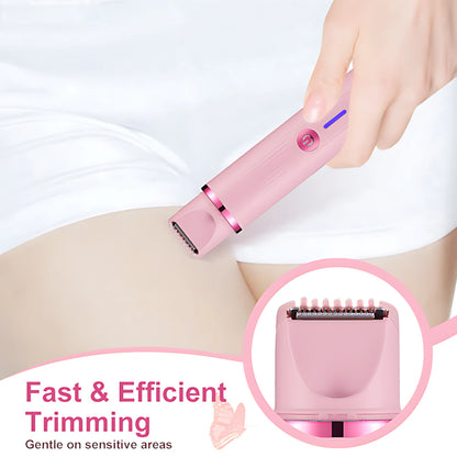 Woman Hair Trimmer Electric Razor,Dual-Head 2 IN 1 Design,Female Shaver For Underarm Arm Leg Bikini Groin Hair Groomer Epilators