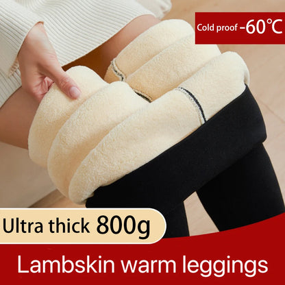 1pcs Winter Leggings Women Cotton Extra Thick Warm Pants Fashion Thermal Legging Slim Black Elastic High Waist Solid Leggings
