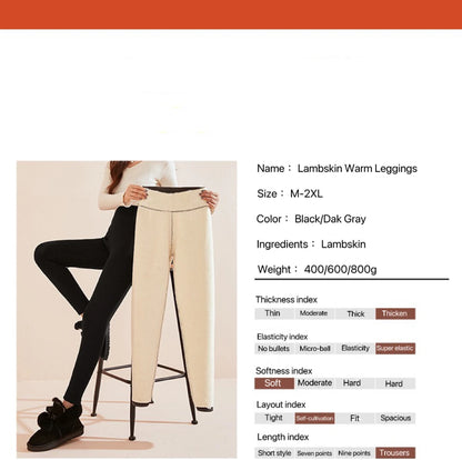 1pcs Winter Leggings Women Cotton Extra Thick Warm Pants Fashion Thermal Legging Slim Black Elastic High Waist Solid Leggings