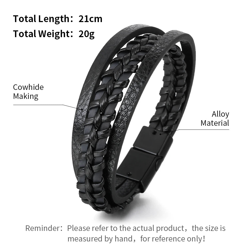 Bracelete Trandy Leather Couro